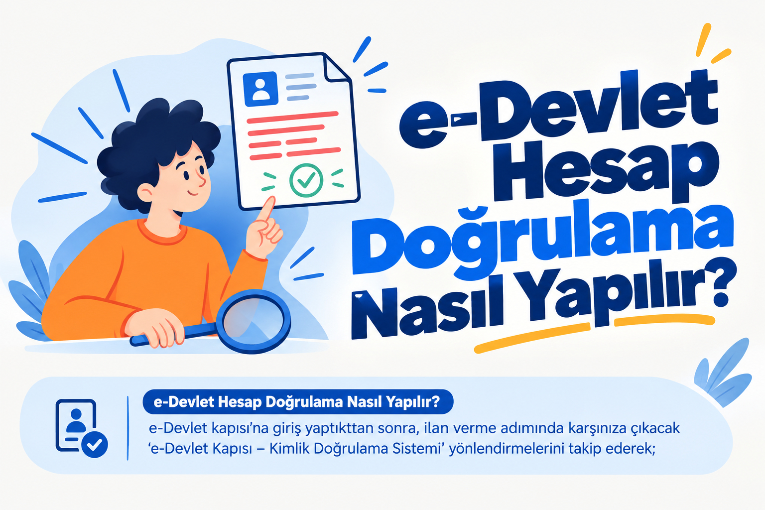 e-Devlet Hesap Doğrulama Nasıl Yapılır?